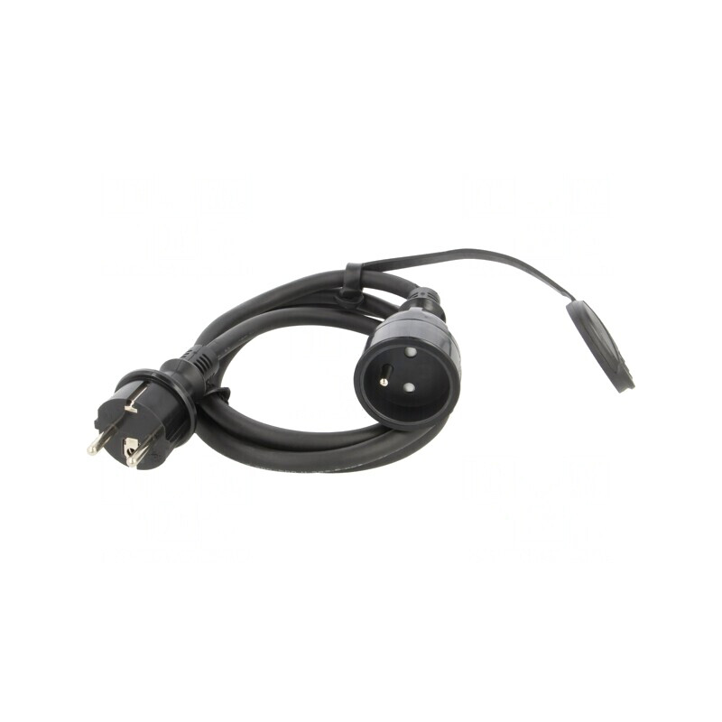 Prelungitor Alimentare 1.5m 16A Negru | Electronic-mag.ro | Componente Electronice