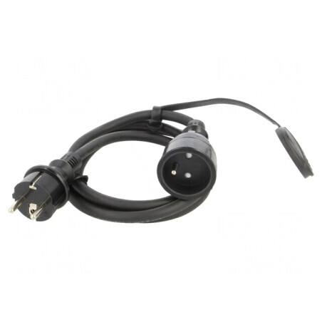 Prelungitor Alimentare 1.5m 16A Negru | Electronic-mag.ro | Componente Electronice