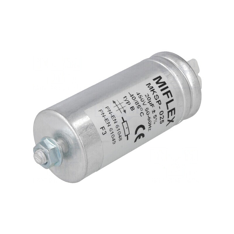 Condensator Lămpi Descărcare 20uF 450VAC | Electronic-mag.ro | Componente Electronice