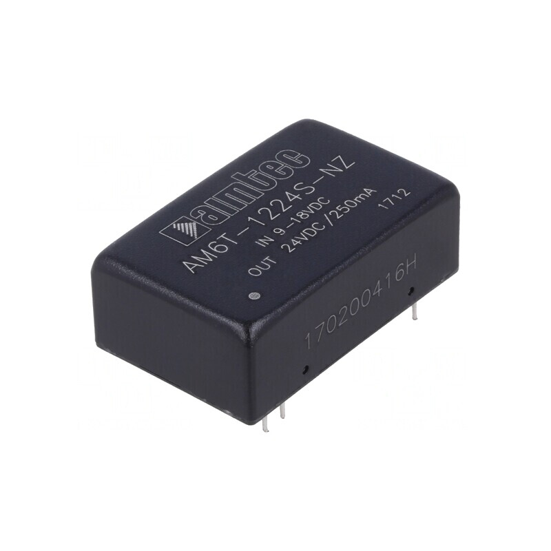 Convertor DC/DC 6W 9-18V la 24V 250mA DIP24 | Electronic-mag.ro | Componente Electronice
