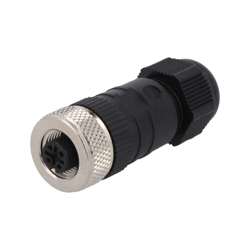 Mufă M12 PIN 5 mamă pe cablu IP67 | Electronic-mag.ro | Componente Electronice