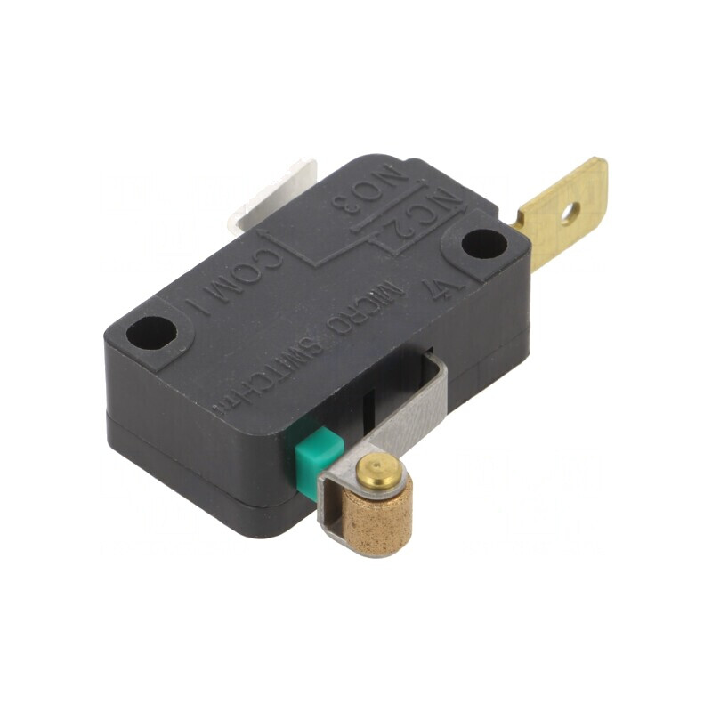 Microîntrerupător cu Manetă și Rolă 1A 250VAC | Electronic-mag.ro | Componente Electronice