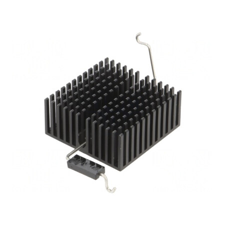 Radiator extrudat cu aripioare BGA/FPGA negru 40x40mm | Electronic-mag.ro | Componente Electronice