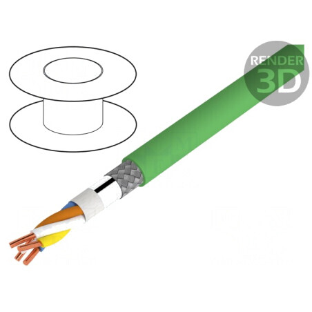 Cablu Ethernet PROFINET Exterior Cat5e 2x2x22AWG | Electronic-mag.ro | Componente Electronice