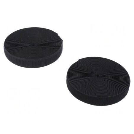 Bandă Arici Acrilică Neagră 20mm x 5m | Electronic-mag.ro | Componente Electronice