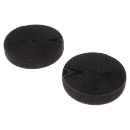 Bandă Velcro Neagră 25mm x 5m -10÷60°C | Electronic-mag.ro | Componente Electronice