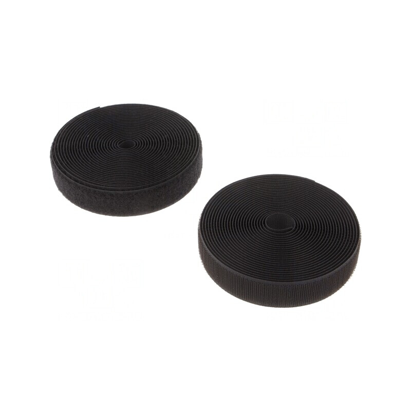Bandă Velcro Neagră 25mm x 5m -10÷60°C | Electronic-mag.ro | Componente Electronice