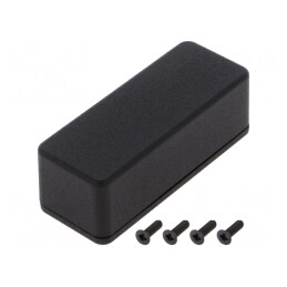 Carcasă Universală Aluminiu Negru 35x89x30mm | Electronic-mag.ro | Componente Electronice