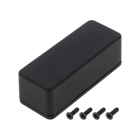 Carcasă Universală Aluminiu Negru 35x89x30mm | Electronic-mag.ro | Componente Electronice