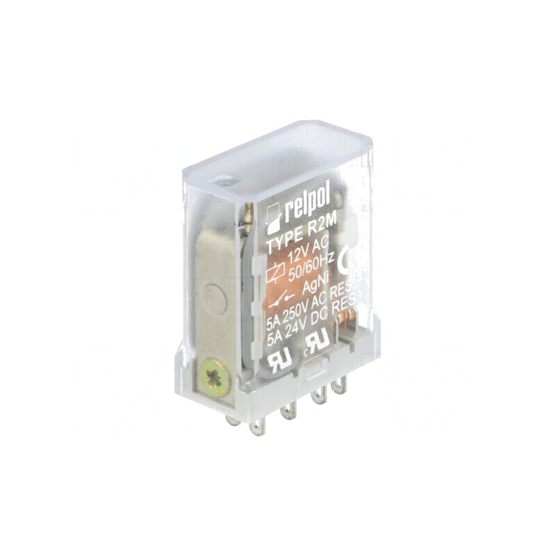 Releu Electromagnetic DPDT 12VAC 10A | Electronic-mag.ro | Componente Electronice