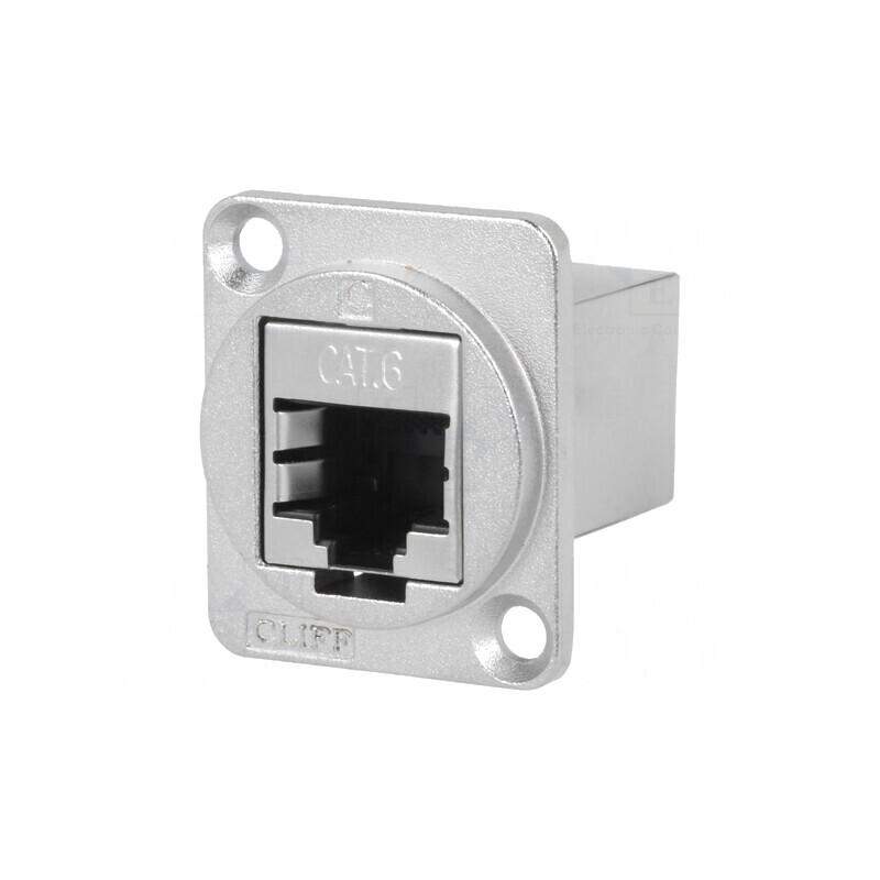 Adaptor FT Cat6 Ecranat 8p8c Metal 19x24mm | Electronic-mag.ro | Componente Electronice Adaptor FT Cat6 Ecranat 8p8c Metal 19x24mm | Electronic-mag.ro | Componente Electronice
