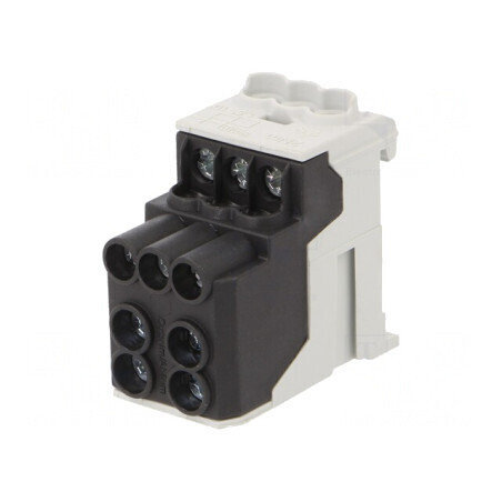 Bloc de distribuție negru 10mm2 25mm2 | Electronic-mag.ro | Componente Electronice