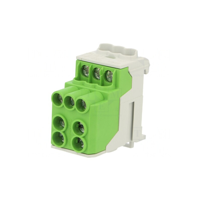 Bloc de Distribuție Verde 10mm2-25mm2 | Electronic-mag.ro | Componente Electronice