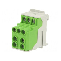 Bloc de Distribuție Verde 10mm2-25mm2 | Electronic-mag.ro | Componente Electronice