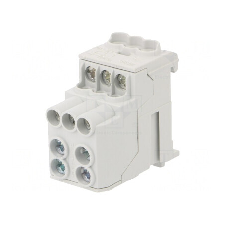 Bloc de distribuție 10mm2 25mm2 gri | Electronic-mag.ro | Componente Electronice