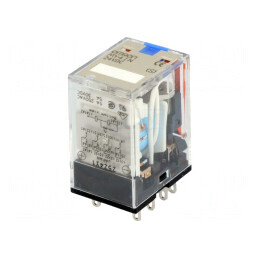 Releu Electromagnetic 4PDT 24VDC 5A | Electronic-mag.ro | Componente Electronice