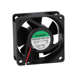Ventilator axial DC 24V 60x60x25mm 61,16m3/h 44dBA cu bilă | Electronic-mag.ro | Componente Electronice