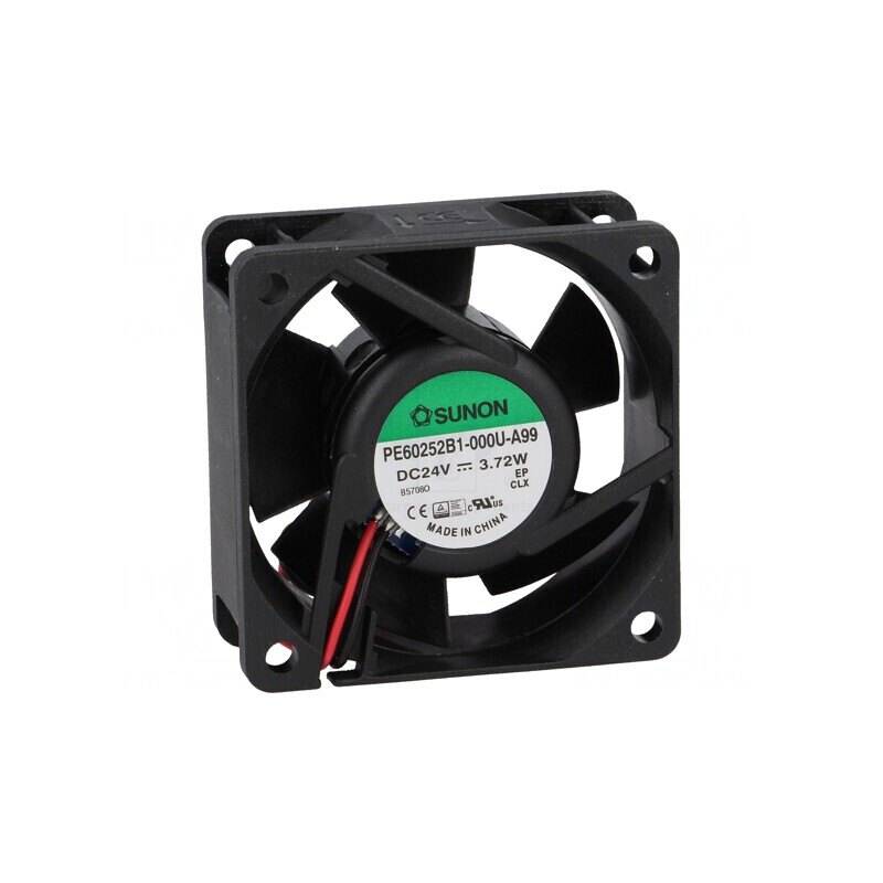 Ventilator axial DC 24V 60x60x25mm 61,16m3/h 44dBA cu bilă | Electronic-mag.ro | Componente Electronice