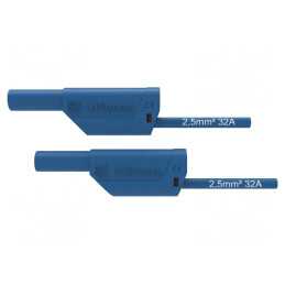 Cablu măsurare 32A mufă banană 4 mm ambele părți | Electronic-mag.ro | Componente Electronice