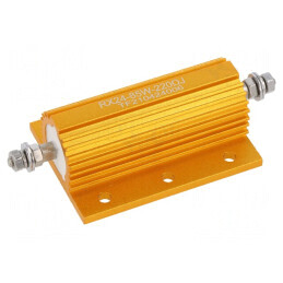 Rezistor bobinat cu radiator 220Ω 85W | Electronic-mag.ro | Componente Electronice