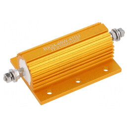 Rezistor Bobinat cu Radiator 47Ω 85W | Electronic-mag.ro | Componente Electronice