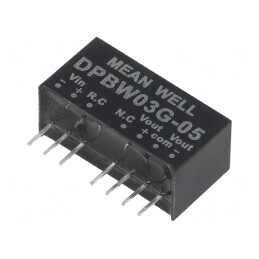 Convertor DC/DC 3W 18-75V la 5V/-5V SIP8 | Electronic-mag.ro | Componente Electronice