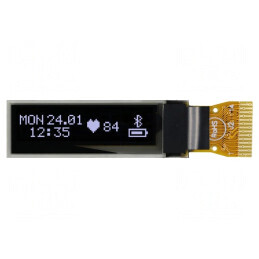 Afișaj OLED Grafic 1,18" 96x16mm Alb | Electronic-mag.ro | Componente Electronice