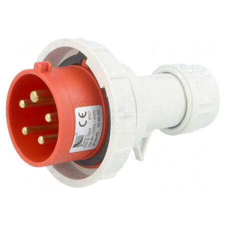 Conector alimentare AC trifazat 16A 400VAC IP67 | Electronic-mag.ro | Componente Electronice