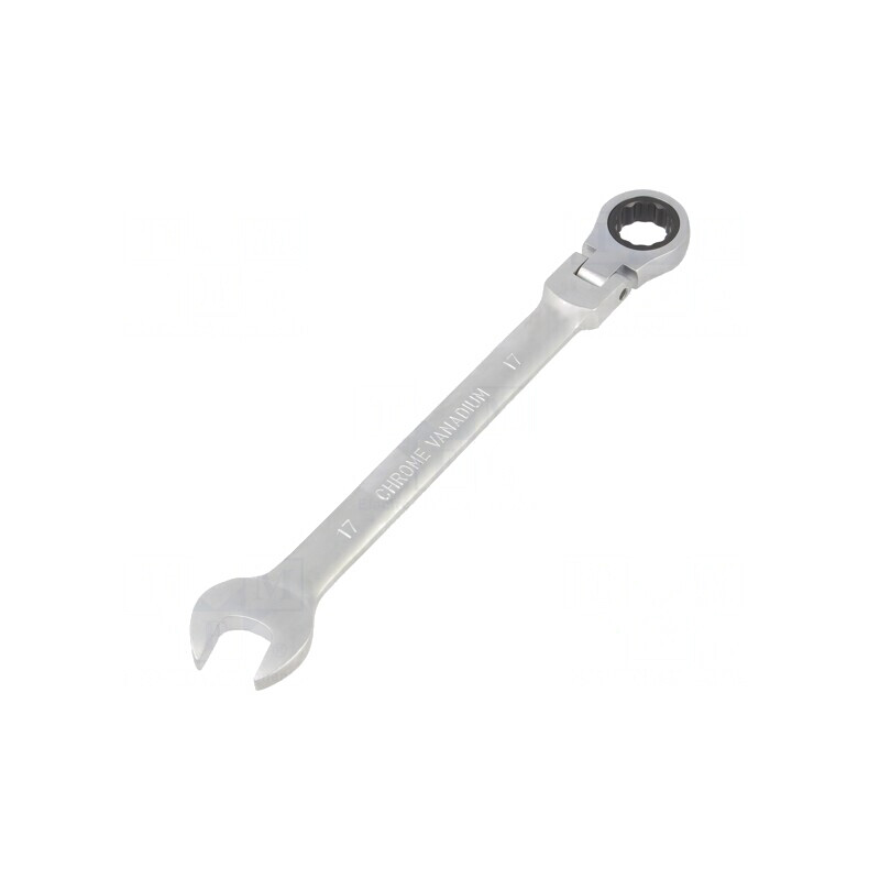 Cheie combinată cu articulație 17mm satinat | Electronic-mag.ro | Componente Electronice
