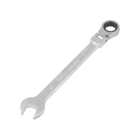 Cheie combinată cu articulație 17mm satinat | Electronic-mag.ro | Componente Electronice