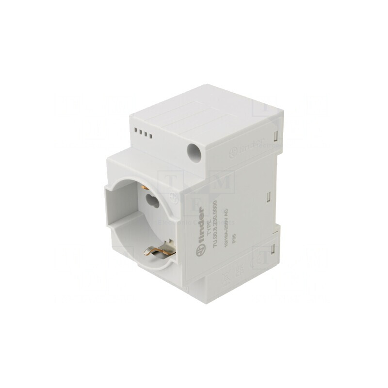 Conector Alimentare AC Mamă 250VAC 16A Gri 3 Pin IP20 | Electronic-mag.ro | Componente Electronice