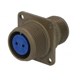 Conector: circular | dimensiune 14S | 97 | aliaj de aluminiu | oliv | 97-3100A-14S-9S