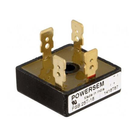 Punte Redresoare Monofazată 1.8kV 21A 360A THT | Electronic-mag.ro | Componente Electronice