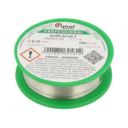 Sârmă lipit fără plumb 0,7mm 100g | Electronic-mag.ro | Componente Electronice