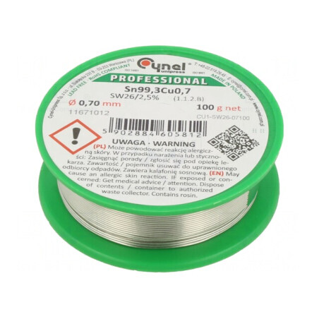 Sârmă lipit fără plumb 0,7mm 100g | Electronic-mag.ro | Componente Electronice
