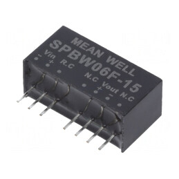 Convertor DC/DC 6W 9-36V la 15V 400mA SIP8 | Electronic-mag.ro | Componente Electronice