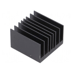 Radiator extrudat cu aripioare BGA negru 31x31mm | Electronic-mag.ro | Componente Electronice