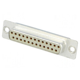 Mufă Mamă D-Sub 25 PIN Lipire Contacte Întoarse | Electronic-mag.ro | Componente Electronice