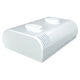 Carcasă de montare pe perete ABS albă 80x120x33.2mm | Electronic-mag.ro | Componente Electronice