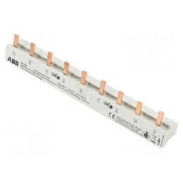 Bară colectoare 10mm2 3 poli 63A 690V 9 module | Electronic-mag.ro | Componente Electronice