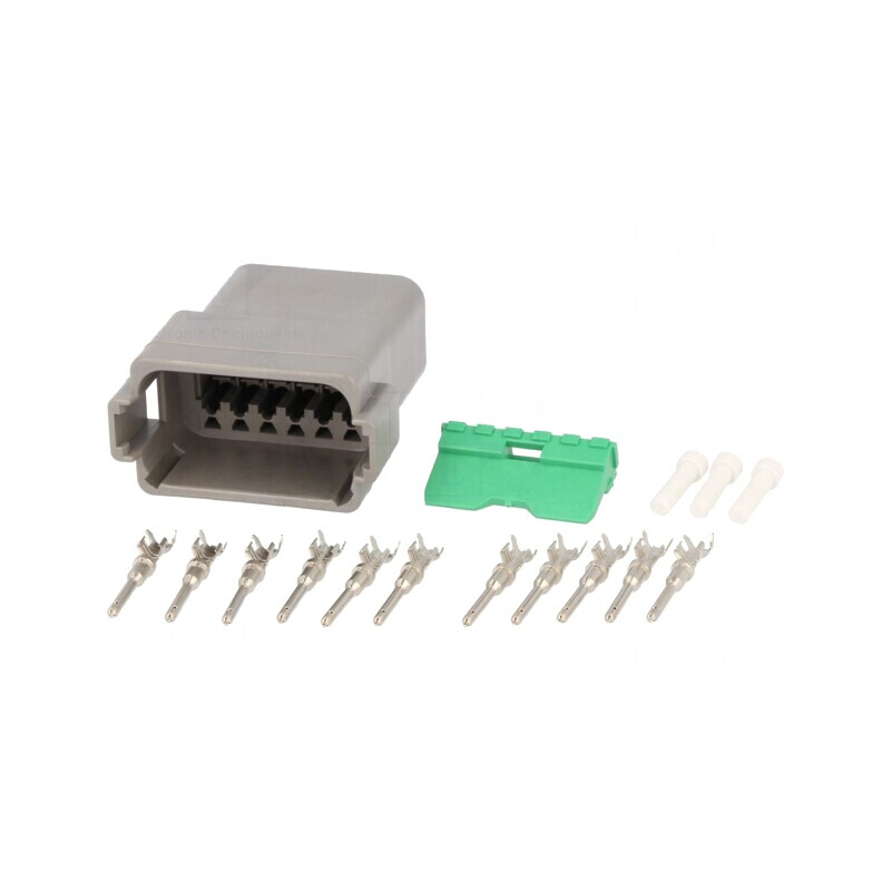 Conector cablu-cablu DT 12 pini crimpat tată | Electronic-mag.ro | Componente Electronice