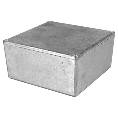 Carcasă Universală Aluminiu 120.5mm x 120.5mm x 59.2mm | Electronic-mag.ro | Componente Electronice