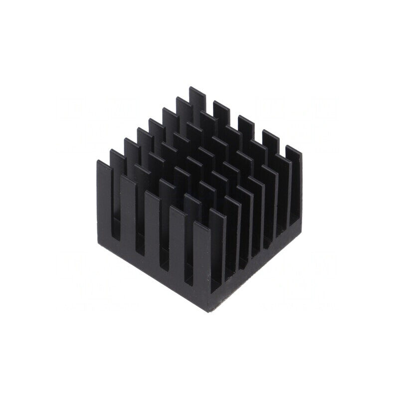 Radiator cu aripioare BGA negru 25x25mm | Electronic-mag.ro | Componente Electronice