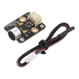 Senzor Sunet Analogic 5VDC Gravity cu Modul și Cabluri | Electronic-mag.ro | Componente Electronice