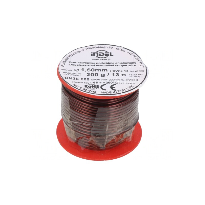 Sârmă emailată dublu 1,5mm 0,2kg Cu | Electronic-mag.ro | Componente Electronice