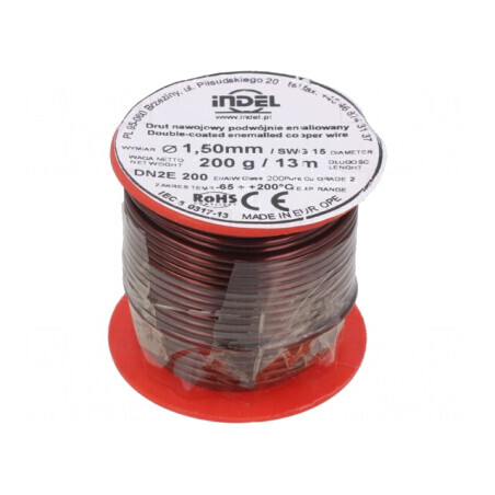 Sârmă emailată dublu 1,5mm 0,2kg Cu | Electronic-mag.ro | Componente Electronice