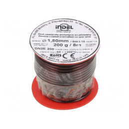 Sârmă Dublu Emailată 1,8mm 0,2kg Cu | Electronic-mag.ro | Componente Electronice