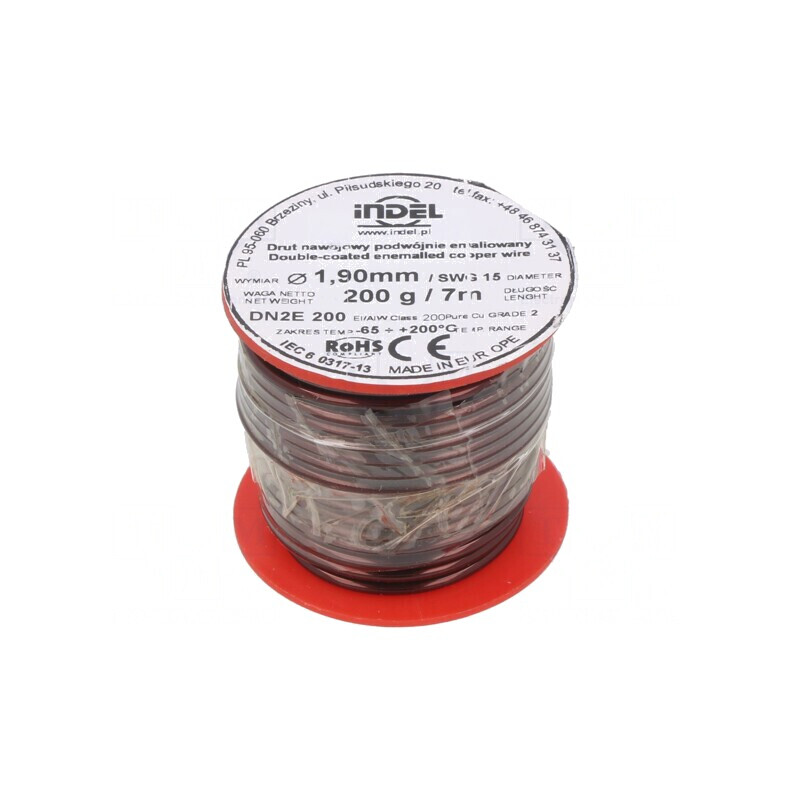 Sârmă dublu emailată 1,9mm 0,2kg Cu | Electronic-mag.ro | Componente Electronice