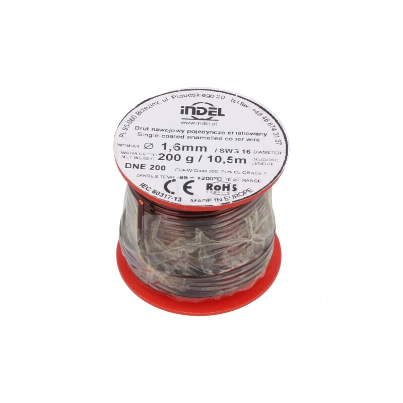 Sârmă Emailată 1,6mm Cu 0,2kg | Electronic-mag.ro | Componente Electronice