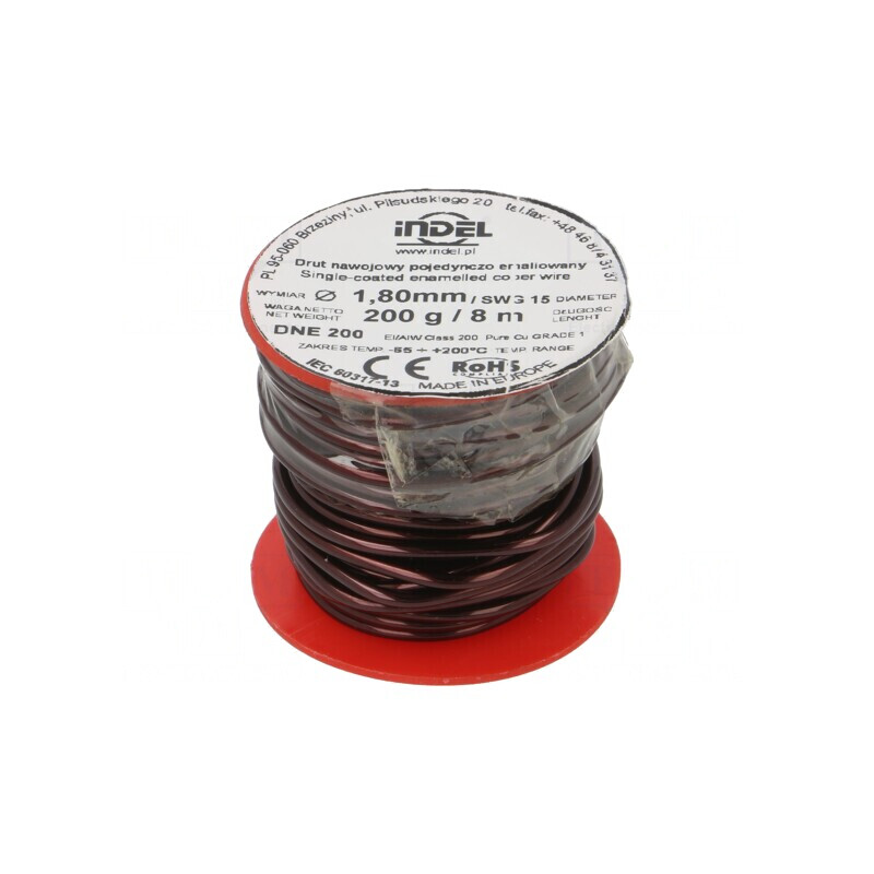 Sârmă Emailată Bobină 1.8mm 0.2kg Cu | Electronic-mag.ro | Componente Electronice Sârmă Emailată Bobină 1.8mm 0.2kg Cu | Electronic-mag.ro | Componente Electronice